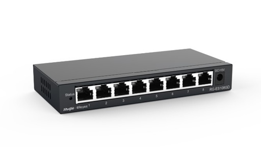 Ruijie Reyee Networks RG-Es108GD Switch Gigabite 8 puertos 10/100/1000M