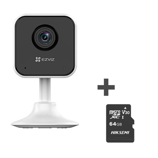 [10417] Combo Ezviz H1C Cámara Wifi Ip Interior 1080P + Micro Sd 64Gb
