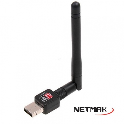[10447] Netmak Nm-Cs154 Adaptador Usb Wifi 150 Mbps Con Antena 2.4Ghz