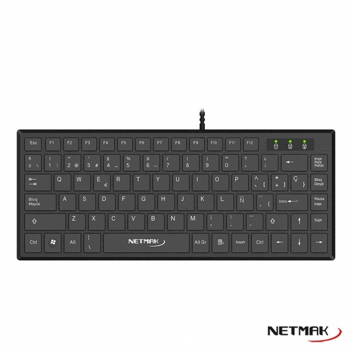 [10450] Netmak Nm-Kb579 Teclado Compacto Usb Slim