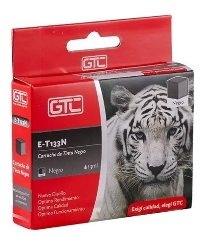 [10479] Gtc Cartucho Alternativo Epson T133 Tx125 Negro