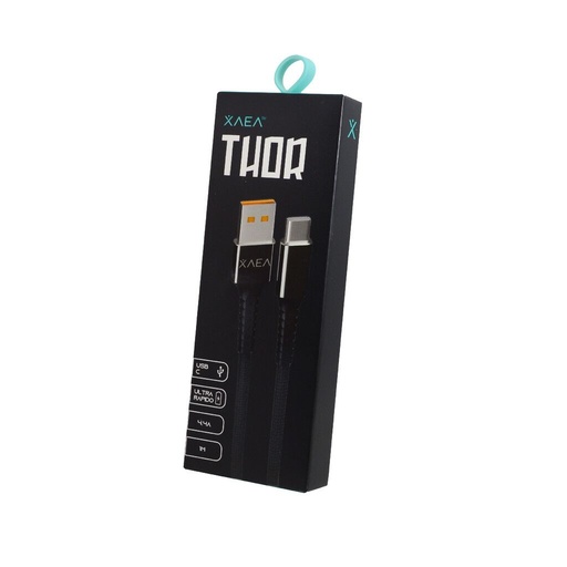 [10500] Xaea Thor Cable Usb A Usb Tipo C -Modx-2006 Xaea - Tipo C - 4.4A Negro 