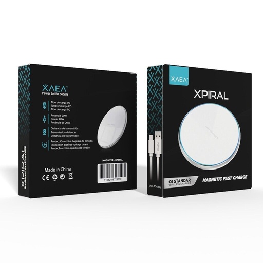 [10504] Only Cargador Wireless Magnético Xpiral 20W Carga Rápida Mods-723