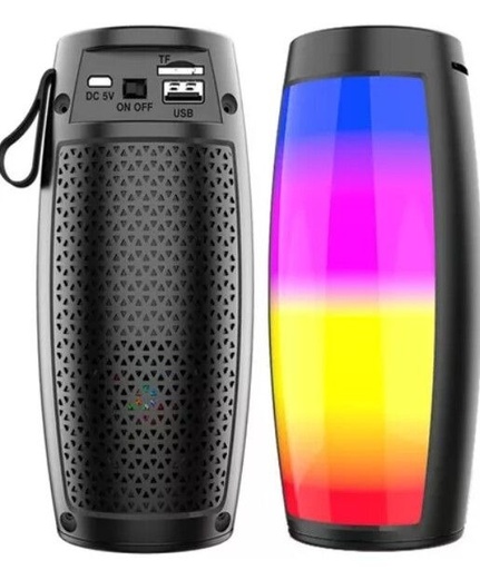 [10511] Only Parlante 3" Bluetooth Fm Micro Sd 5W Con Luces LedMod-1202 