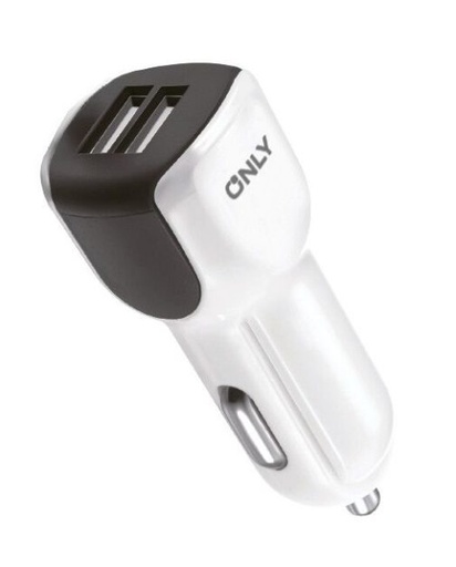 [10515] Only Booster Cargador 12V Mods-503 2 Usb Blanco