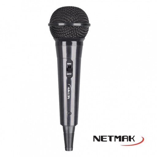 [10532] Netmak Nm-Mc7 Micrófono Dinámico Black Cable 2.5m