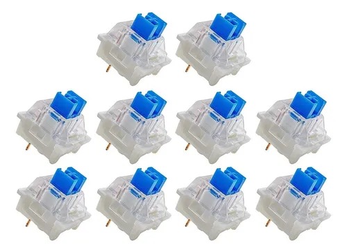 [10557] Switch Blue Para Teclado Mecánico Kit X12 