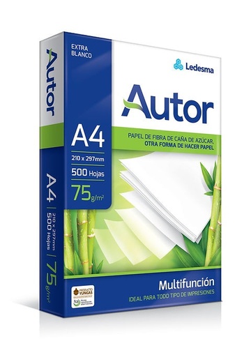 [10570] Autor Resma De Hojas A4 (210 X 297Mm) 75Grs Autor-75G-A4