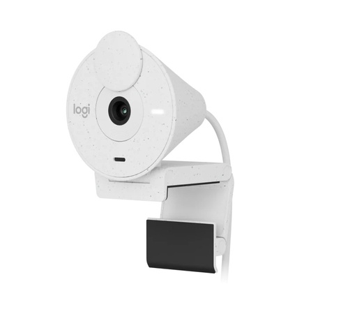 [10612] Logitech Web Cam Brio 300 White Full Hd 