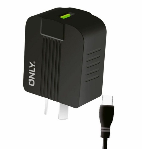 [10619] Only Cargador Celular 220V 5V Rush Tipo C - 4.8A Carga Rápida Con Cable Tipo Usb - C Mod430-Rush