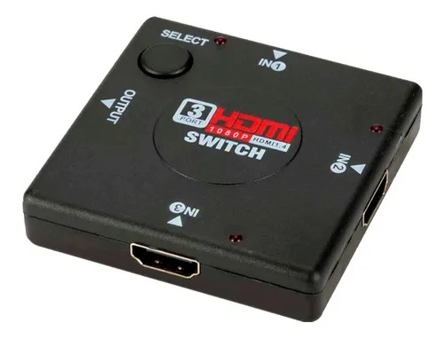 Megalite Switch Hdmi 3 Entradas 1 Salida 1080P Hdmi 1.4
