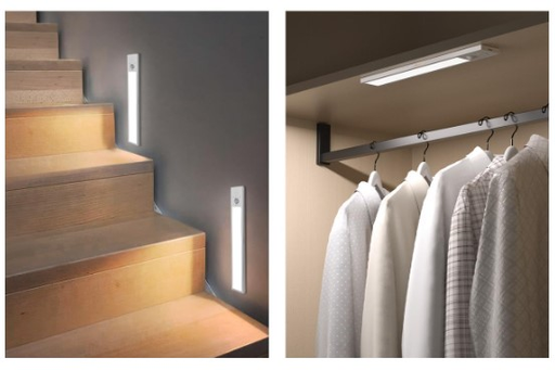 [10682] Sudvision Forest Light Led-Cl01 Luz Led Placard A Pilas Con Sensor Inalambrico Aaax4 Blanco Frio 6500K