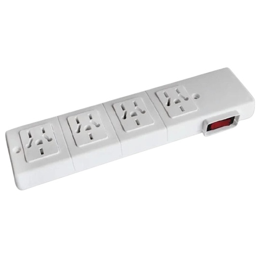 [10715] Kalop Zapatilla Prolongador Multinorma 4 Tomas Con Bornera Incluye Interruptor