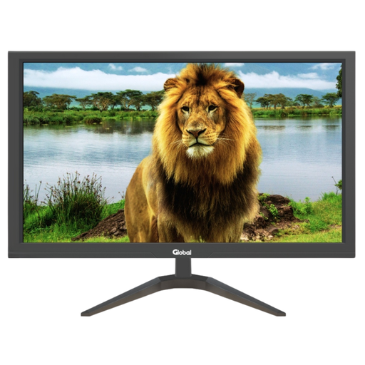 [10865] Global Monitor 23.6" Full Hd 60Hz Oficina Negro Base V  Vga Hdmi 
