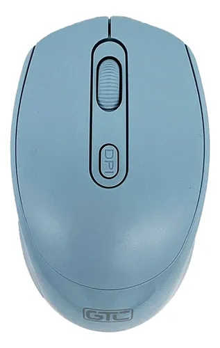 [10894] Gtc Mig-123A Mouse Inalámbrico Usb Soft Palm 1600Dpi Azul (1 Pila AA No Incluida)