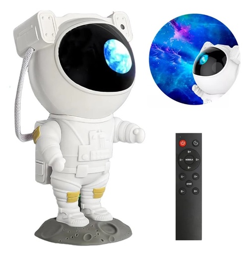 [10914] Astronauta Proyector Galaxia Con Paralante 5W Con Control Remoto Usb Modz-850