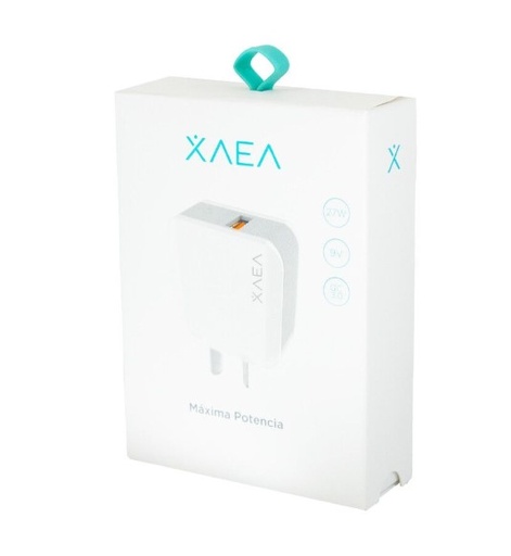 [10933] Xaea Cargador Celular Mod10 5V 9V 27W Carga Rapida Qc 3.0 Con Cable Usb A Tipo C