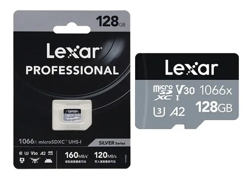 [10939] Lexar Microsd 128Gb Clase 10 Profesional V30 A2 4K Uhs-I 1066X Con Adaptador Sd