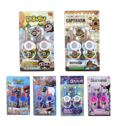 [10989] Walkie Talkie Personajes Handy X 2 A Pila 3Xaa