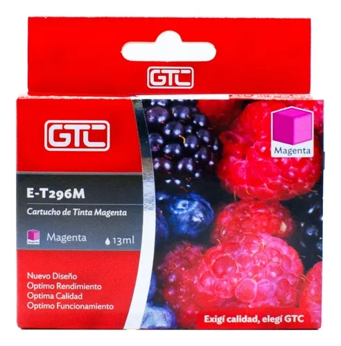 [11025] Gtc Gt-T296M Cartucho Alternativo Para Epson Xp231/241 T296 T296 Magenta 13Ml 