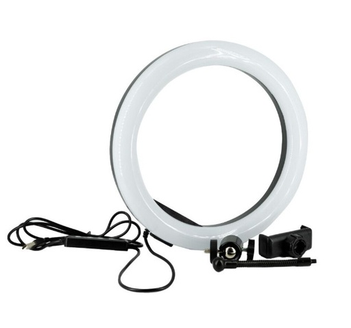 [11096] Aro Led 26cm Selfie 2700-7000k 12w Usb ( sin tripode)