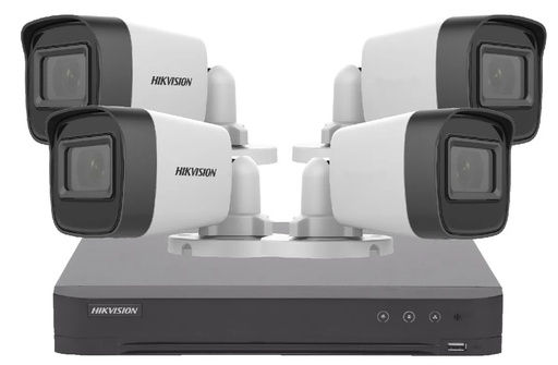 [11164] Combo Hikvision Dvr 4 Canales + 4 Bullet Camaras Full Hd