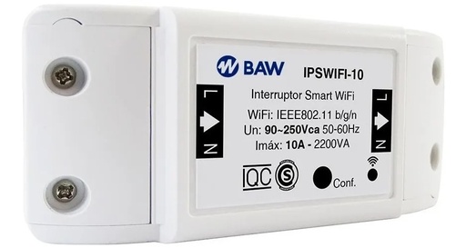 [11173] Baw Interruptor Smart Wifi 10A Smartlife Ipswifi-10