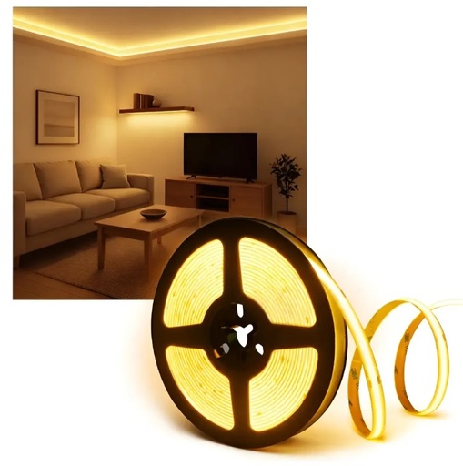 [11192] Trefi Tira Led Cob Interior Calida 3000K Ip20 12V Rollo 5Mts