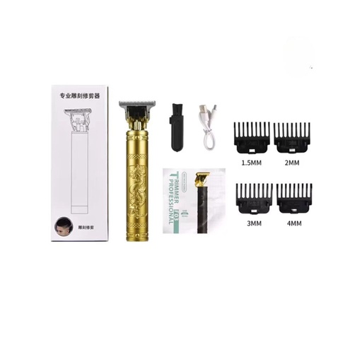 [11195] Afeitadora Vintage T9 Trimmer Plástico Mods-779 Dorado/Negro