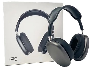 [11212] Auricular Vincha P9 Slot Microsd + Jack 3.5Mm Manos Libres Bluetooth 5.3 Negro