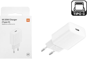 [11233] Xiaomi Cargador 220V 5V-12V Usb Tipo C H 20W Carga Rápida  Sin Cable - En Caja Original