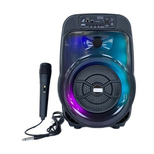 [11262] Xaea  Modx-002D Parlante Bluetooth  6.5" 10W Con Micrófono Karaoke Recargable Usb/Tf/Fm/Tws Rgb