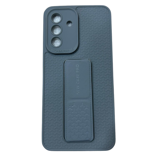[11323] Funda Antigolpes Samsung Galaxy A56 Gris Reforzada Con Soporte 