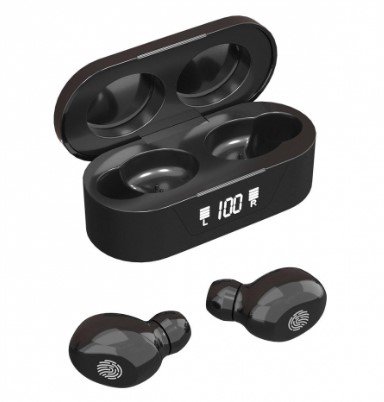 Netmak nm-biza auricular bleutooth touch con display negro