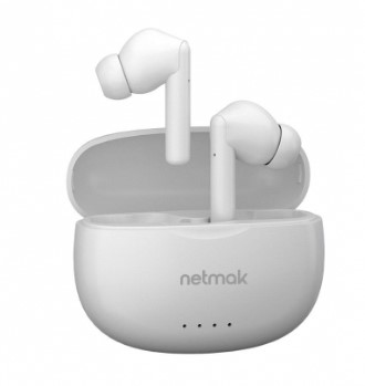 Netmak NM-melow auricular bluetooth touch 5.3 White
