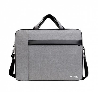 Netmak NM-ML2 Maletin Porta Notebook 15.6" gris con cierres