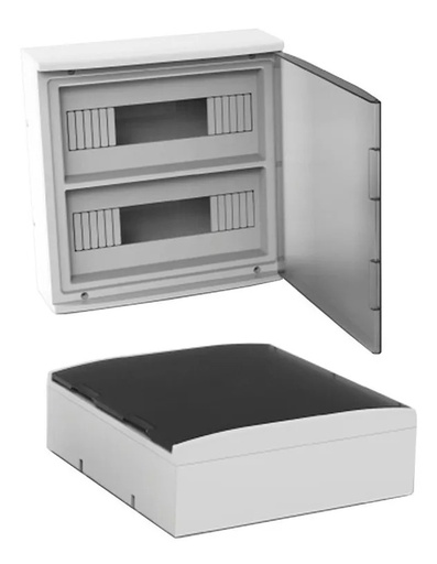 [11382] Caja Din Térmica 24 Polos Gabinete Tablero Exterior Variplast