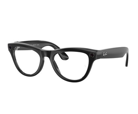 [11416] Rayban Meta Wayfarer - Shiny Black/Clear T155 S53