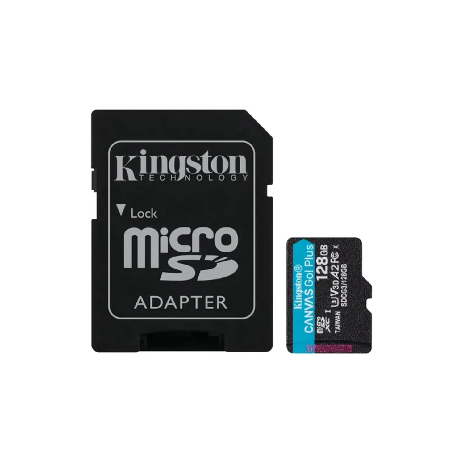 [KINMICSDG4/128G] Tarjeta de Memoria KINGSTON Canvas Go Plus Gen4 MicroSDXC 128GB UHS-I U3 V30 200MB/s c/adaptador