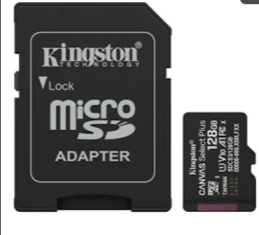 [78448] Tarjeta De Memoria Kingston Canvas Select Plus Microsdxc 128Gb Gen3 A1 150Mb/S C/Adaptador