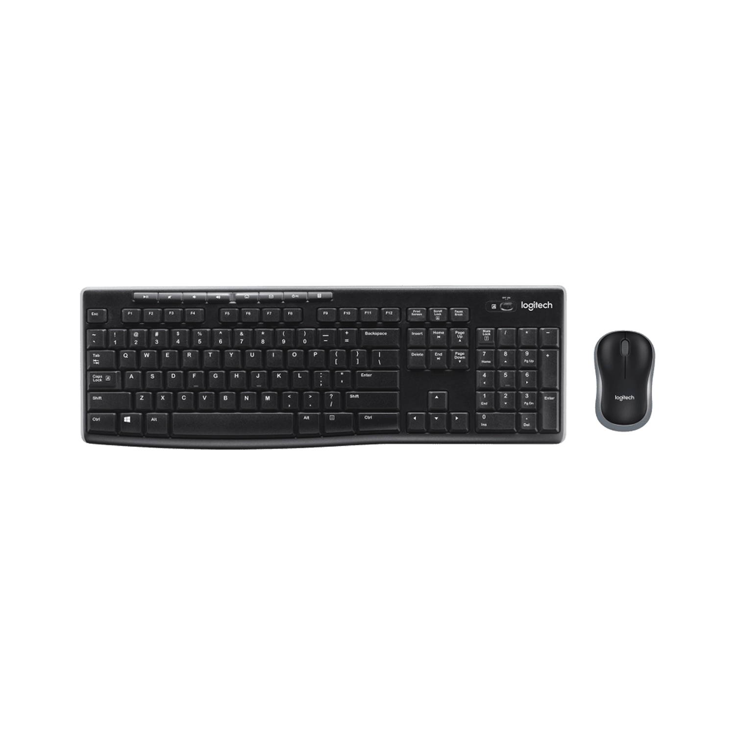 [LOGTYM920004432] Combo Teclado Y Mouse Inalámbrico Logitech Mk270 Negro