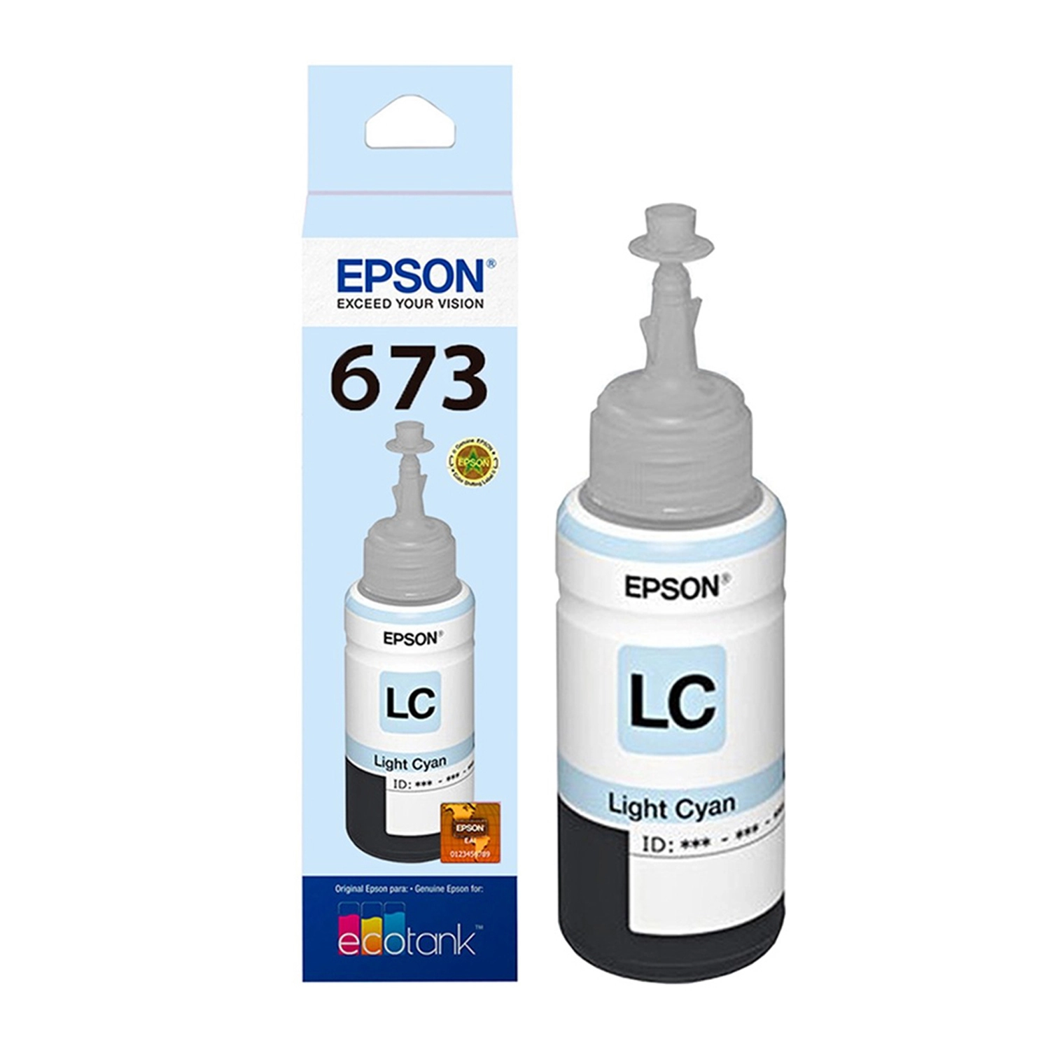 [EPST673520-AL] Botella De Tinta Epson 673 Cian Claro