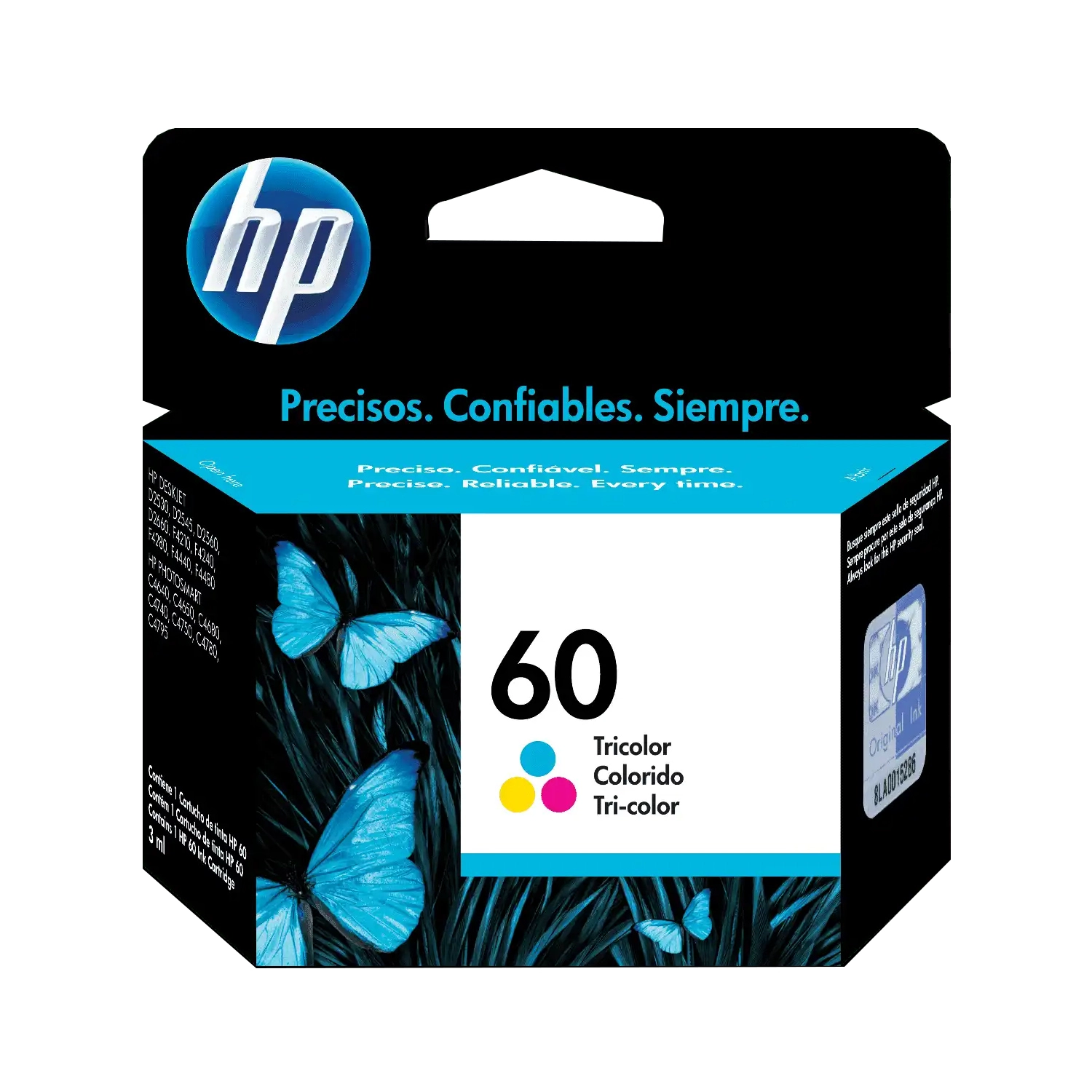 [HP-CC643WL] Cartucho De Tinta Hp 60 Color