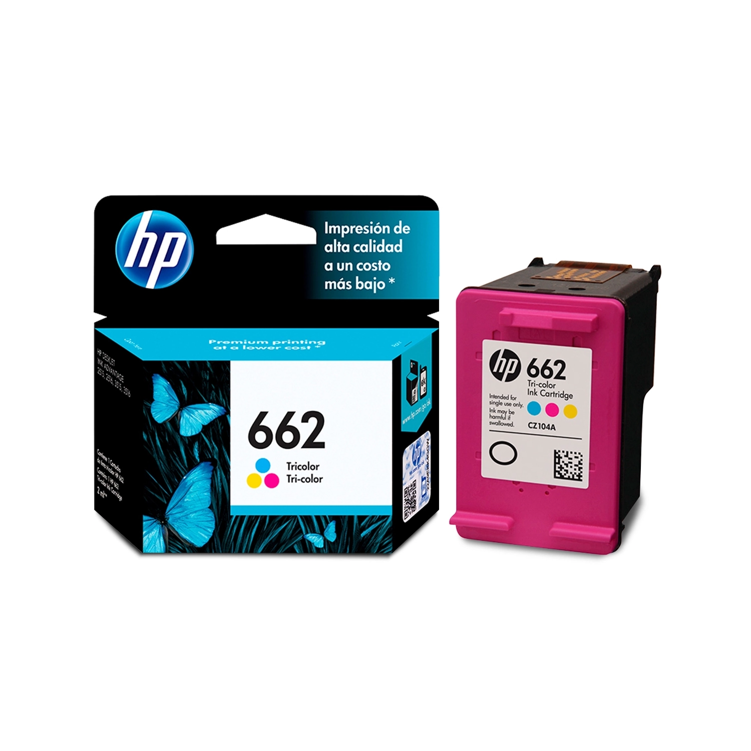 [HP-CZ104AL] Cartucho De Tinta Hp 662 Color