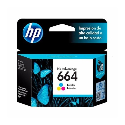 [HP-F6V28AL] Cartucho de Tinta HP 664 Color