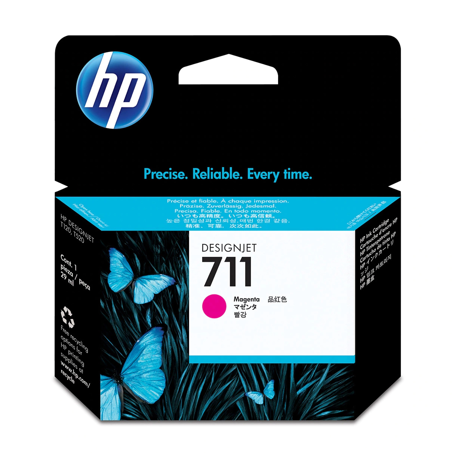 [HP-CZ131A] Cartucho de Tinta HP 711 Magenta