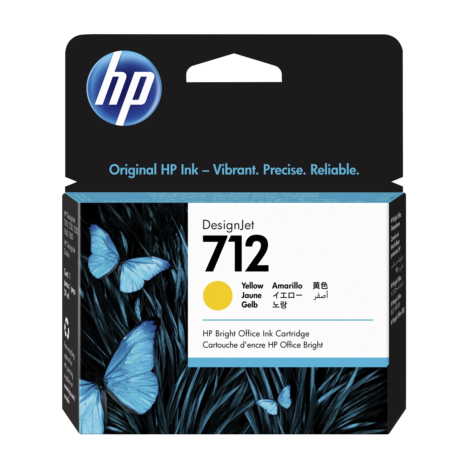 [HP-3ED69A] Cartucho De Tinta Hp 712 Amarillo