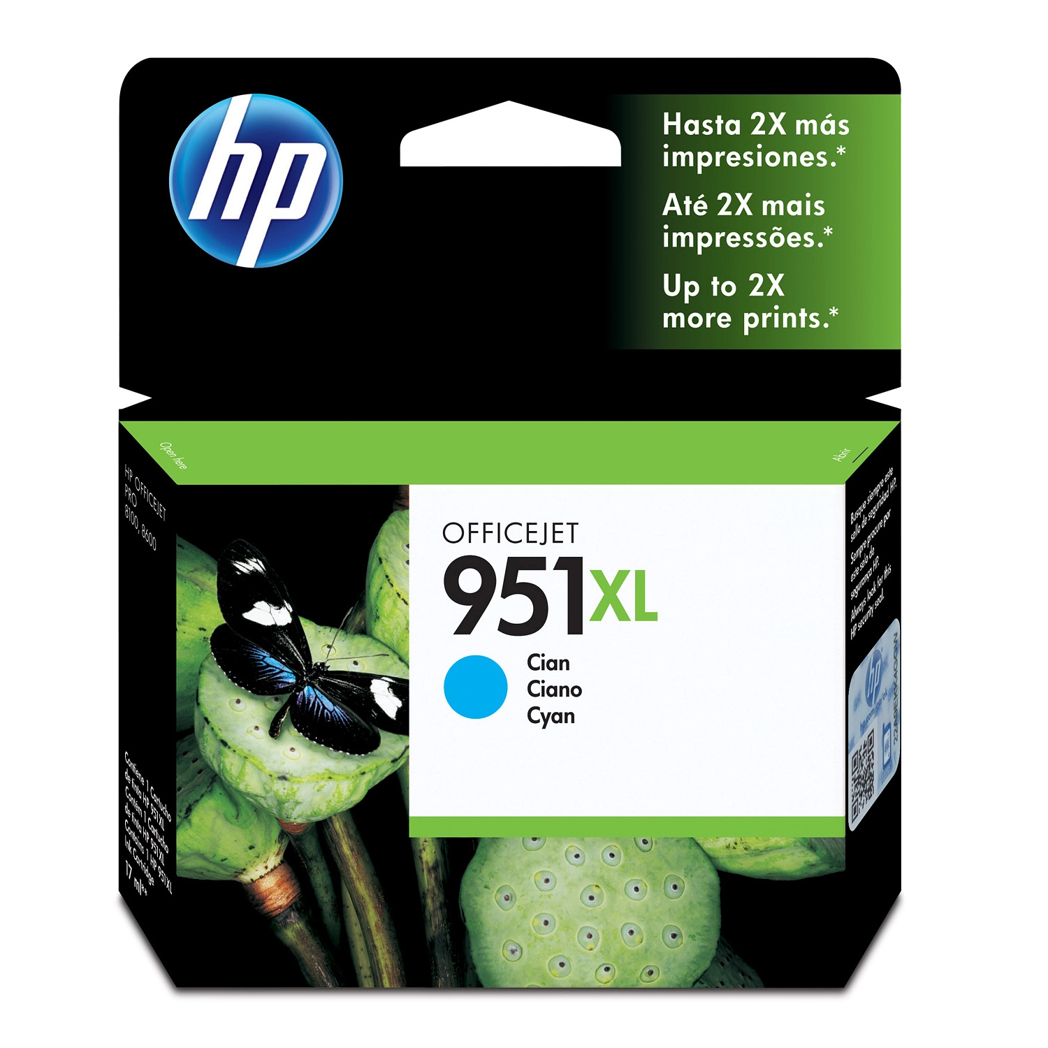 [HP-CN046AL] Cartucho De Tinta Hp 951Xl Cian Alto Rendimiento