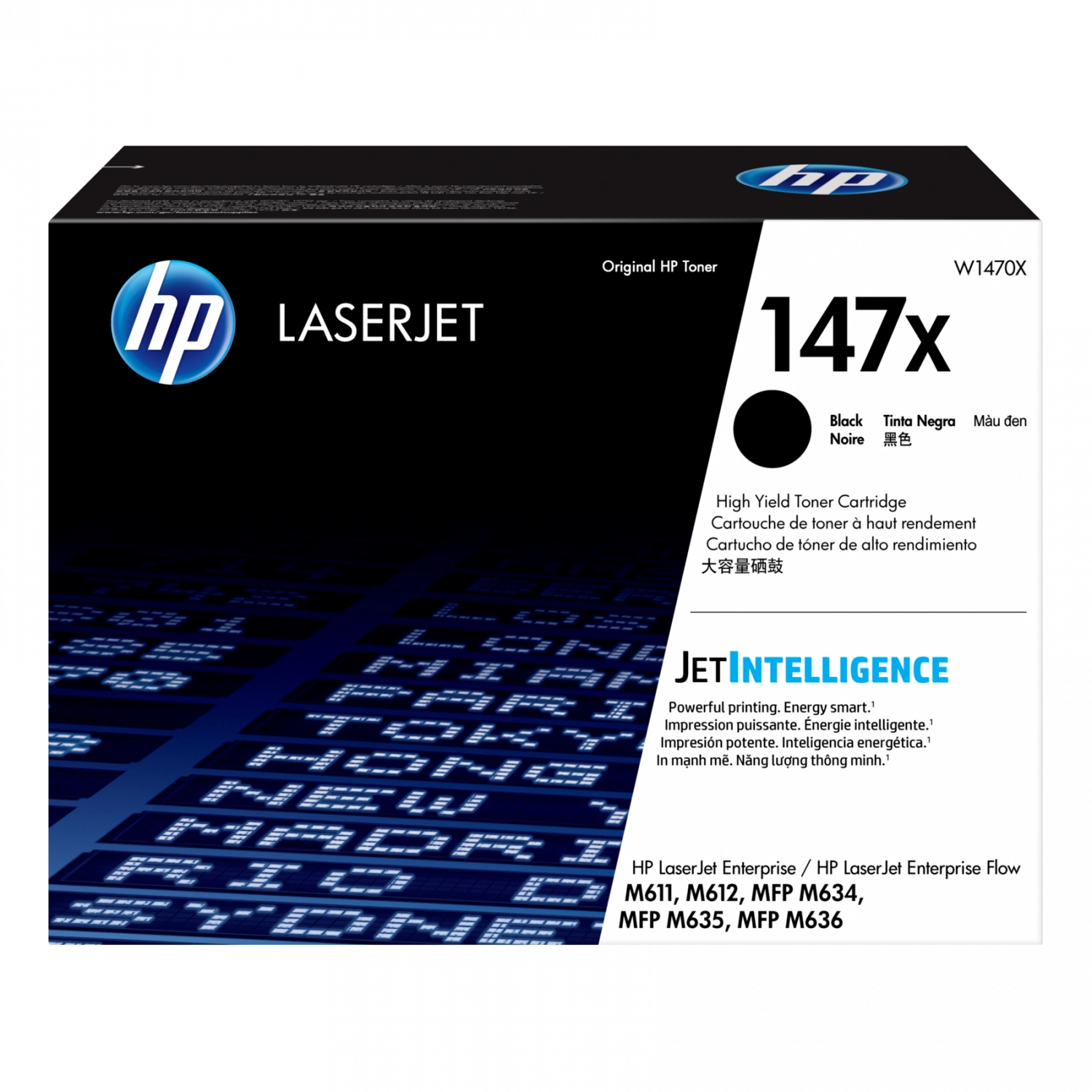 [HP-W1470X] Cartucho De Tóner Original Hp Laserjet 147X,Negro
