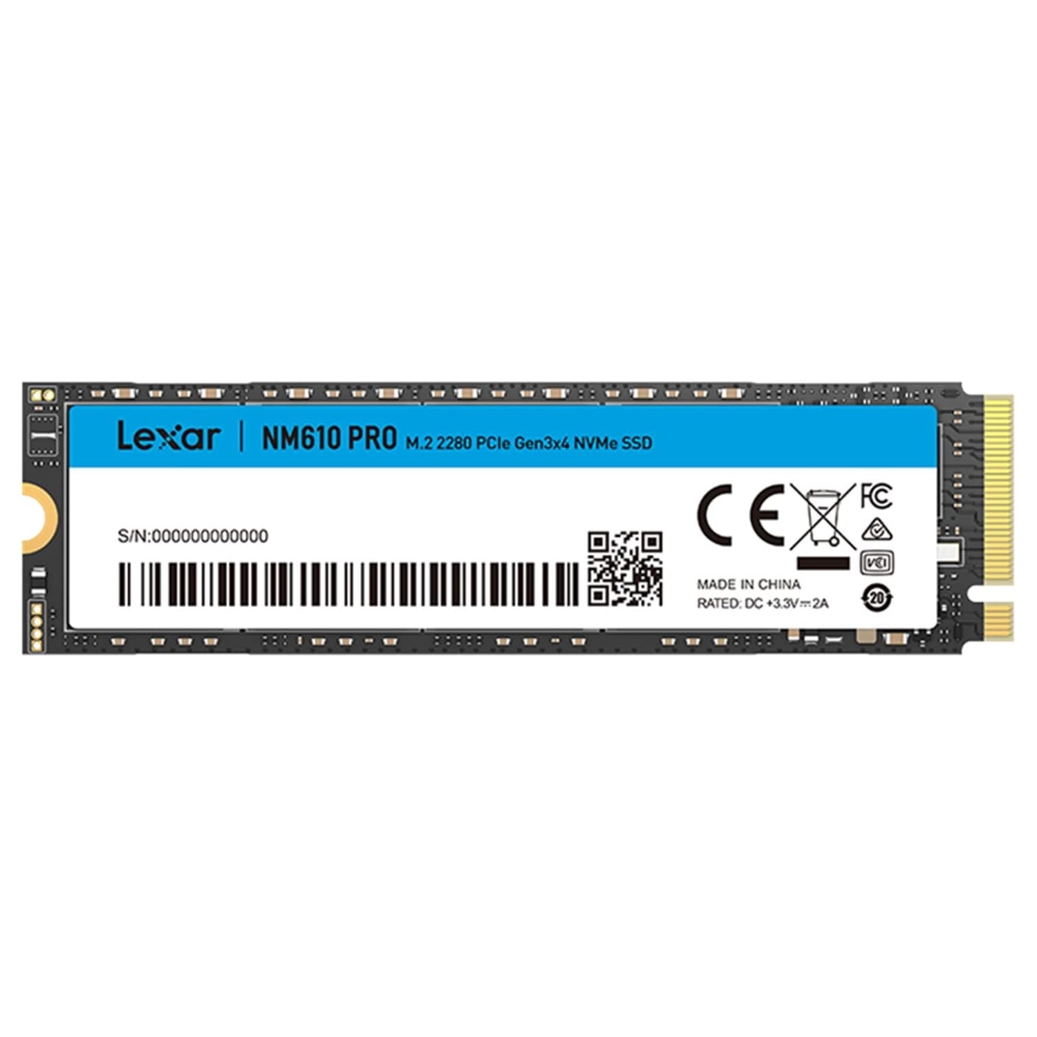 [LEXSSDNM6101TH] Disco Interno SSD LEXAR NM610 PRO 1T M.2 NVMe
